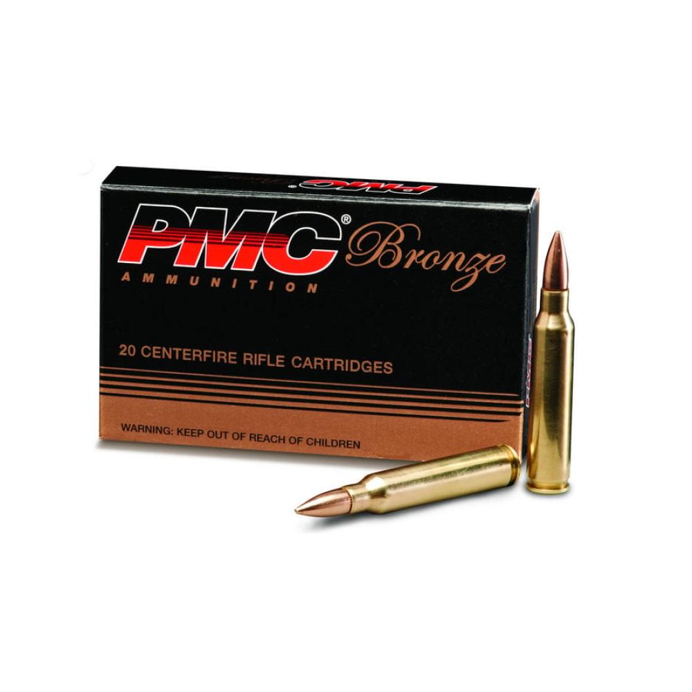 PMC 223A Bronze Target 223 Rem 55 gr Full Metal Jacket Boat-Tail (FMJBT) 20 Per Box