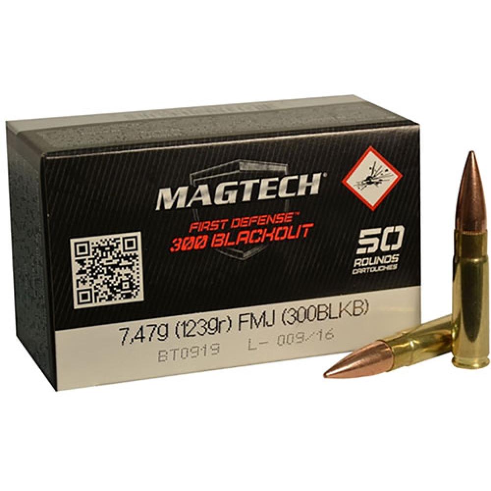 Magtech, .300 AAC Blackout, 123 Grain, FMJ, 50 Rounds