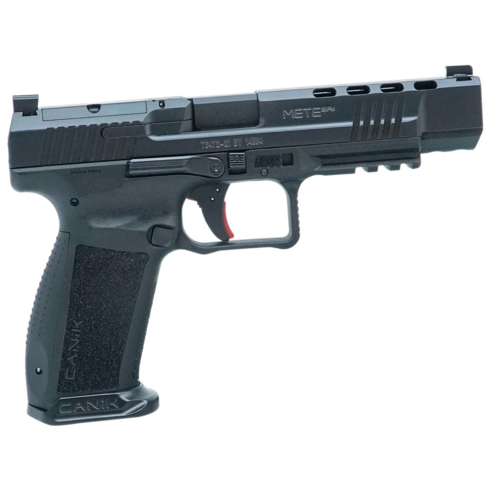 Canik HG6594N Mete SFx 9mm Luger 5.20 20+1,18+1 Overall Black Finish with Serrated Nitride Steel with Optic Cut Slide, Interchangeable Backstrap Grip & Picatinny Rail