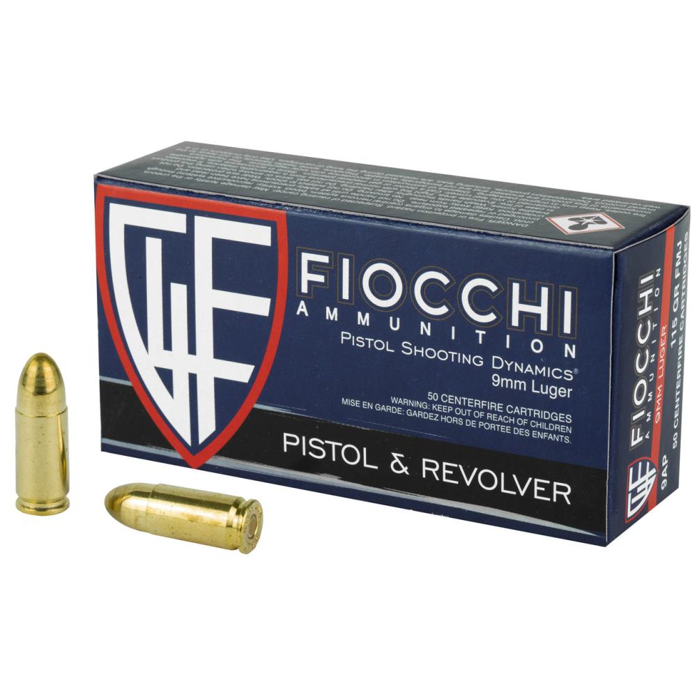 Fiocchi9FMJ115WhiteBox9mmLuger115grFullMetalJacket(FMJ)50PerBox20