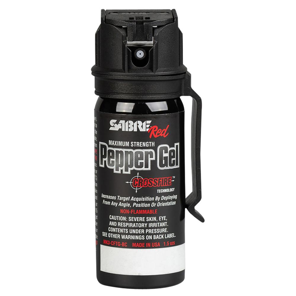 SABRE CROSSFIRE PPPR GEL W/CLP 1.8OZ
