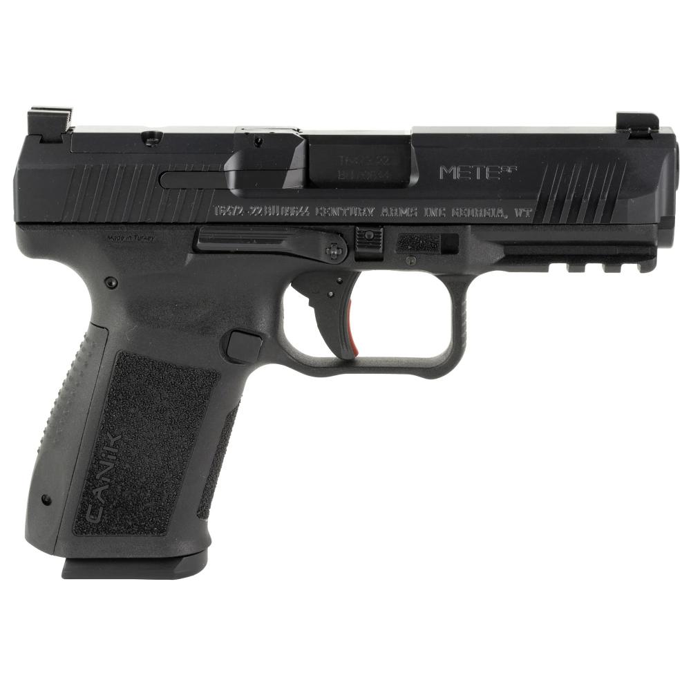 Canik HG5637N Mete SF 9mm Luger 15+1 4.08 Barrel, Black Polymer Frame w/Picatinny Accessory Rail, Serrated Optic Cut  Steel Slide, Interchangeable Backstrap Grip, Includes 2 Magazines & Holster