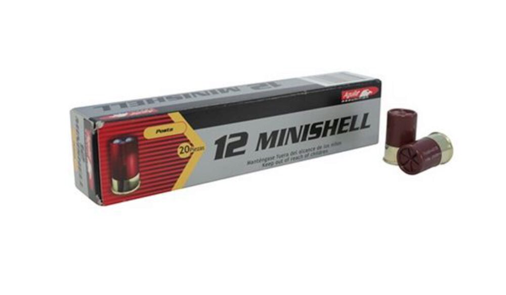 Aguila 1CHB1288 Minishell Buckshot 12 Gauge 1.75 5/8 oz 4B (7P)/1B (4P) Shot 20 Per Box/ 25 Cs