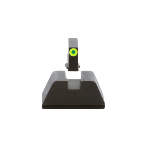 AMERIGLO, Sight Set for Glock, Optic Compatible, LumiGreen Outline, GL-611