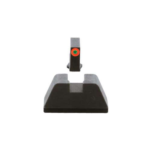 AMERIGLO, Sight Set for Glock, Optic Compatible, LumiOrange Outline, GL-511