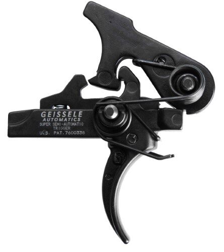 Geissele Automatics 05101 SSA  Two-Stage Curved Trigger with 4.25-4.75 lbs Draw Weight