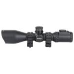 UTG, Accushot Precision Series Rifle Scope, 3-12X44, Illuminated Mil-Dot Reticle, EZ-TAP Rings