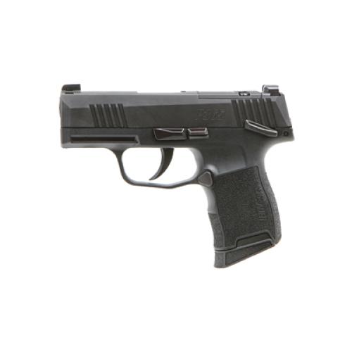 Sig Sauer, P365, Striker Fired, Semi-automatic, Polymer Frame Pistol, Sub-Compact, 9MM, 3.1" Barrel, Nitron Finish, Black, XRAY3 Night Sights