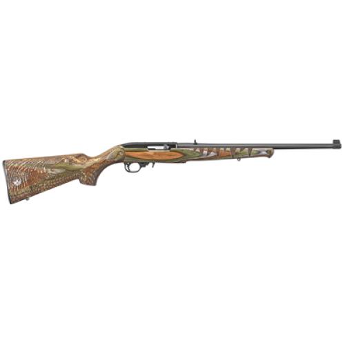 Ruger 10/22® “Gator Engraved” TALO Exclusive .22 LR — Green Mountain Laminate Laser-Engraved Stock, 18.5" Satin Black Barrel, Gold Bead Sights, Optics-Ready, 10+1
