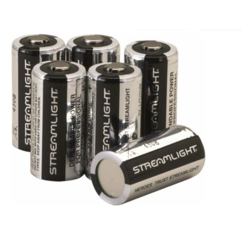 STREAMLIGHT CR123A BATTERIES LITHIUM 6-PACK