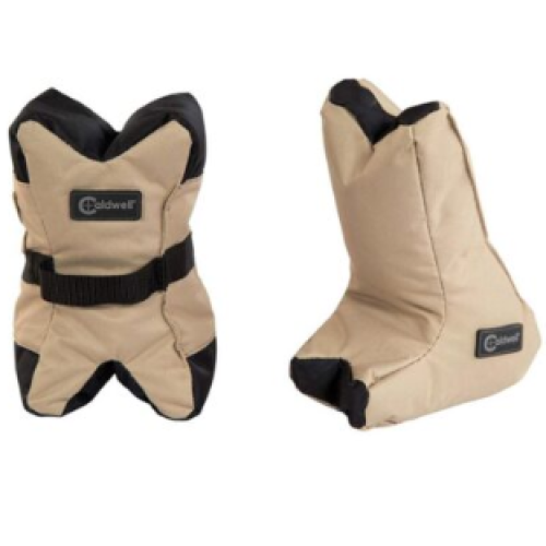 CALDWELL AR TACTICAL DEADSHOT COMBO — FRONT + REAR REST BAGS (FILLED) — AR-15/AR-10 MAG CLEARANCE — DUAL-CONFIG REAR BAG (M4 OR A2 STOCKS)