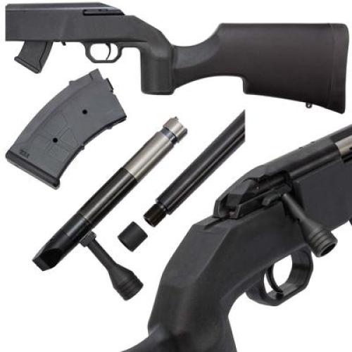 Howa-Legacy M1100 Rimfire Bolt-Action Rifle .22 LR — 18" Threaded 1/2x28, Oversized Tactical Bolt Handle, 2-Stage H.A.C.T. Trigger, HTI Synthetic Stock, 10+1