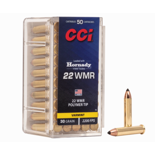 CCI Varmint V-Max 22 WMR 30GR Poly-Tip
