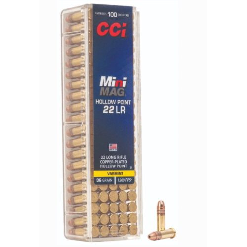 CCI Varmint Mini-Mag 22 LR 36GR HP