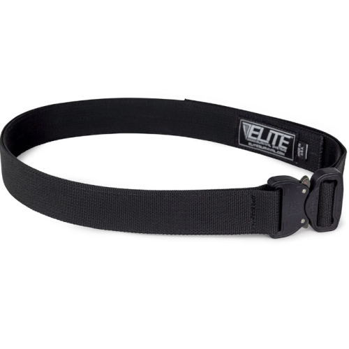 CO Shooters Belt with Cobra Buckle, Black, Small