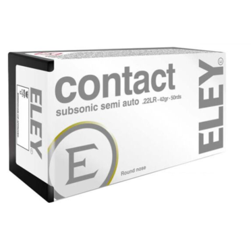 ELEY CONTACT SUBSONIC 22LR 42GR RN 50RD 100BX/CS