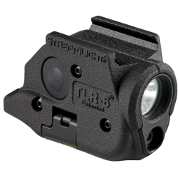 Streamlight 69286 TLR-6 Weapon Light w/Laser Black Anodized Polymer, Compatible w/Glock 43X/48, 100 Lumens, White LED Bulb/Red Laser, 89 Meters Beam