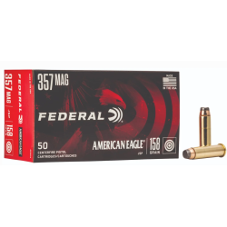FEDERAL AMERICAN EAGLE 357 MAG 158GR JACKETED SOFT POINT