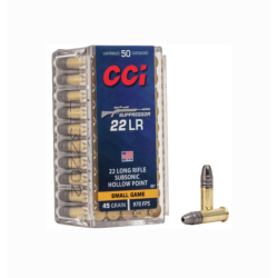 CCI SMALL GAME SUPPRESSOR 22 LR 45GR LHP