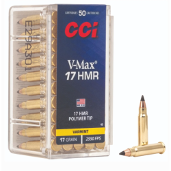 CCI VARMINT V-MAX 17 HMR 17GR POLY-TIP