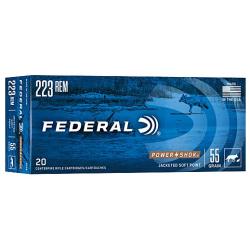 FEDERAL POWER-SHOK 223 REM 55GR SP 20RD 10BX/CS