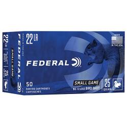 FEDERAL 22LR #12 LEAD BIRDSHOT 50RD
