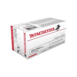 WINCHESTER USA 22-250 REM 45GR JHP 40RD 1