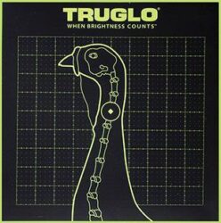 TruGlo Tru-See Turkey Target Black/Green Self-Adhesive Heavy Paper Yes Impact Enhancement Fluorescent Green 6 Pack Includes Pasters