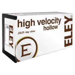 ELEY HIGH VELOCITY 22LR 38GR HP 50RD 100BX/CS
