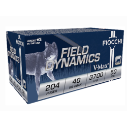 Fiocchi Field Dynamics V-Max 204 Ruger 40 Grain Hornady V-Max