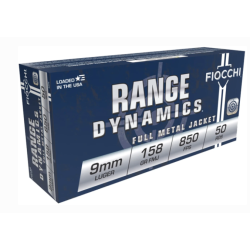 Fiocchi Range Dynamics 9mm 158 Grain FMJ