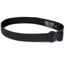 CO Shooters Belt with Cobra Buckle, Black, Large
