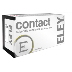 ELEY CONTACT SUBSONIC 22LR 42GR RN 50RD 100BX/CS