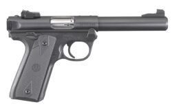 Ruger 40107 Mark IV 22/45 22 LR 10+1 5.50 Bull Barrel, Blued Steel Slide & Frame, Checkered 1911-Style Panel Grip