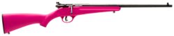 Savage Arms 13780 Rascal  22 LR Caliber with 1rd Capacity, 16.10 Barrel, Blued Metal Finish & Pink Synthetic Stock Right Hand (Youth)