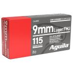Aguila Target & Range Handgun 9mm Luger 115gr Full Metal Jacket 50 Per Box/20 Case
