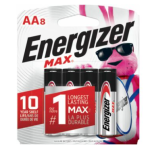 ENERGIZER MAX BATTERIES AA 8-PACK