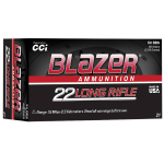CCI 0021 Blazer 22LR 40gr Lead Round Nose 50 Per Box/100 Cas..