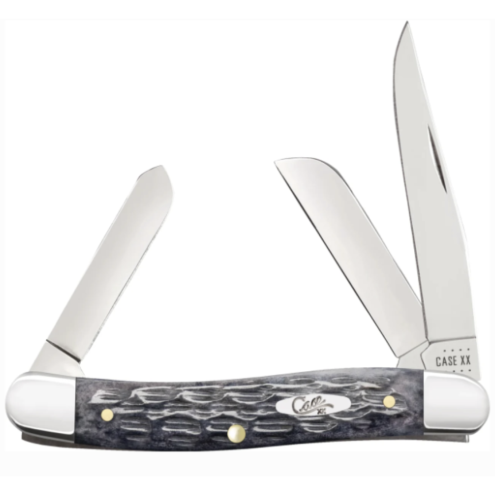 CASE MEDIUM STOCKMAN GRAY BONE
