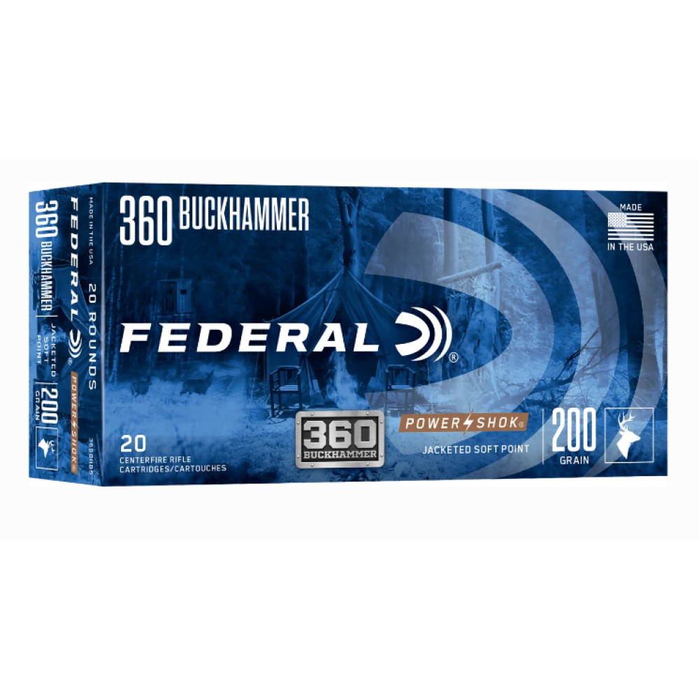 FEDERAL POWER-SHOK 360 BUCKHAMMER 200 GRAIN SOFT POINT
