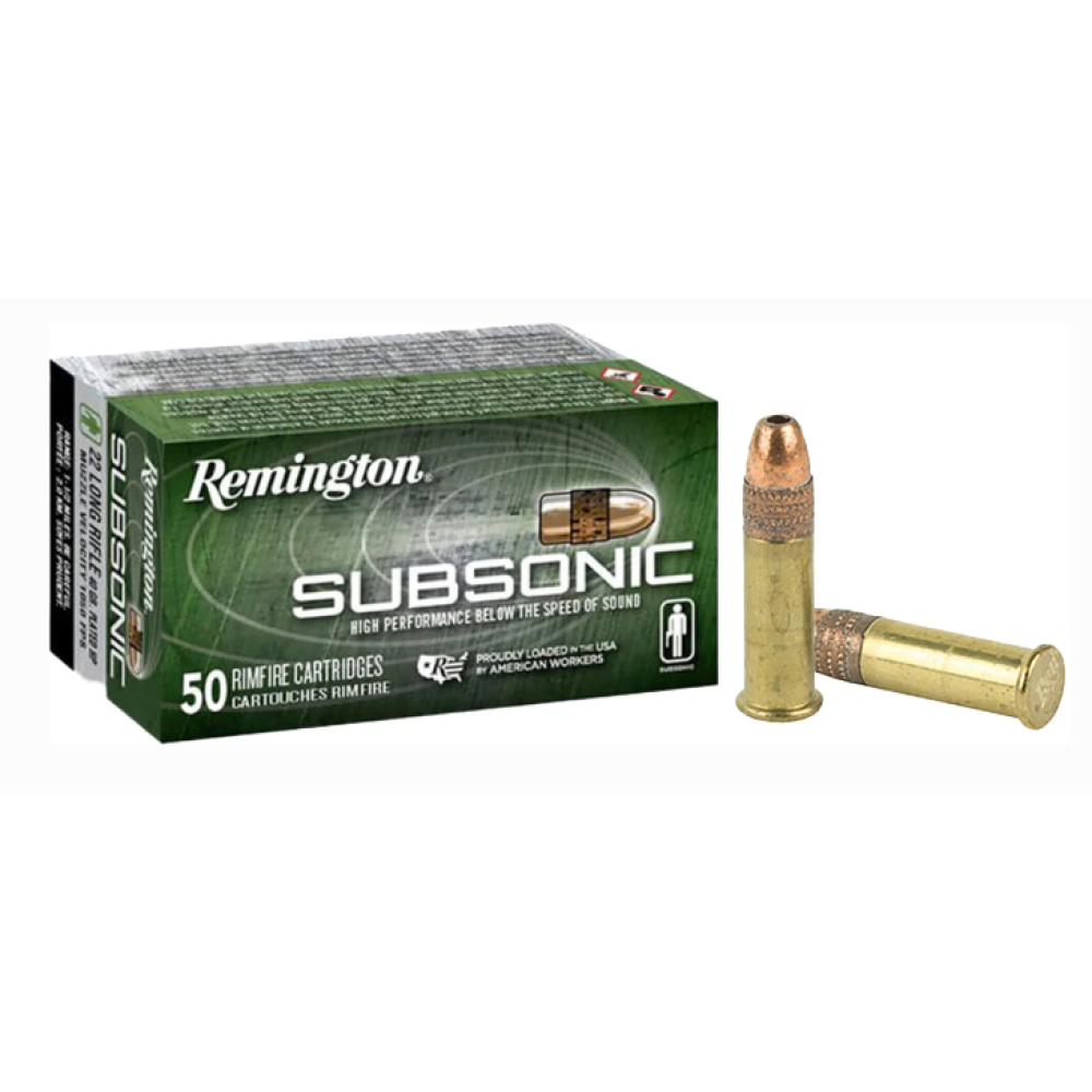 REMINGTON SUBSONIC 22 LR 40 GRAIN COPPER PLATED HP