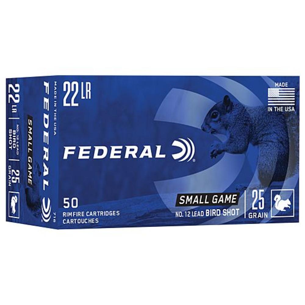 FEDERAL 22LR #12 LEAD BIRDSHOT 50RD