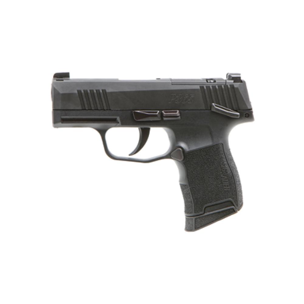 Sig Sauer, P365, Striker Fired, Semi-automatic, Polymer Frame Pistol, Sub-Compact, 9MM, 3.1" Barrel, Nitron Finish, Black, XRAY3 Night Sights