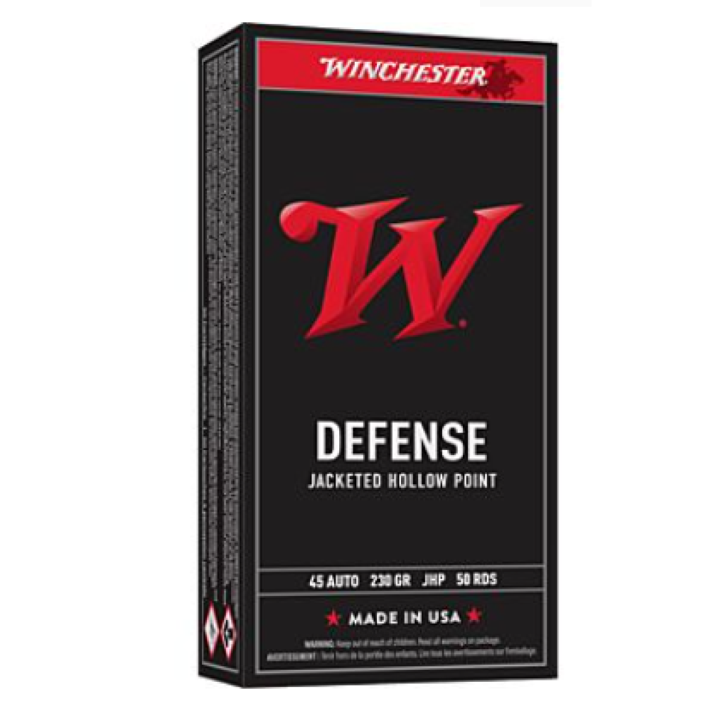 WINCHESTER USA 45 ACP 230GR JHP 50RD 10BX/CS