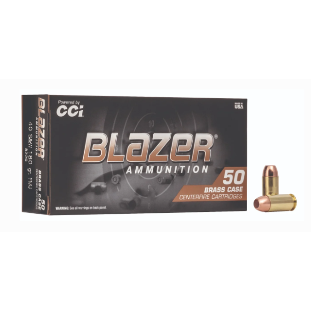 CCI Blazer Brass 40 S&W 180GR FMJ