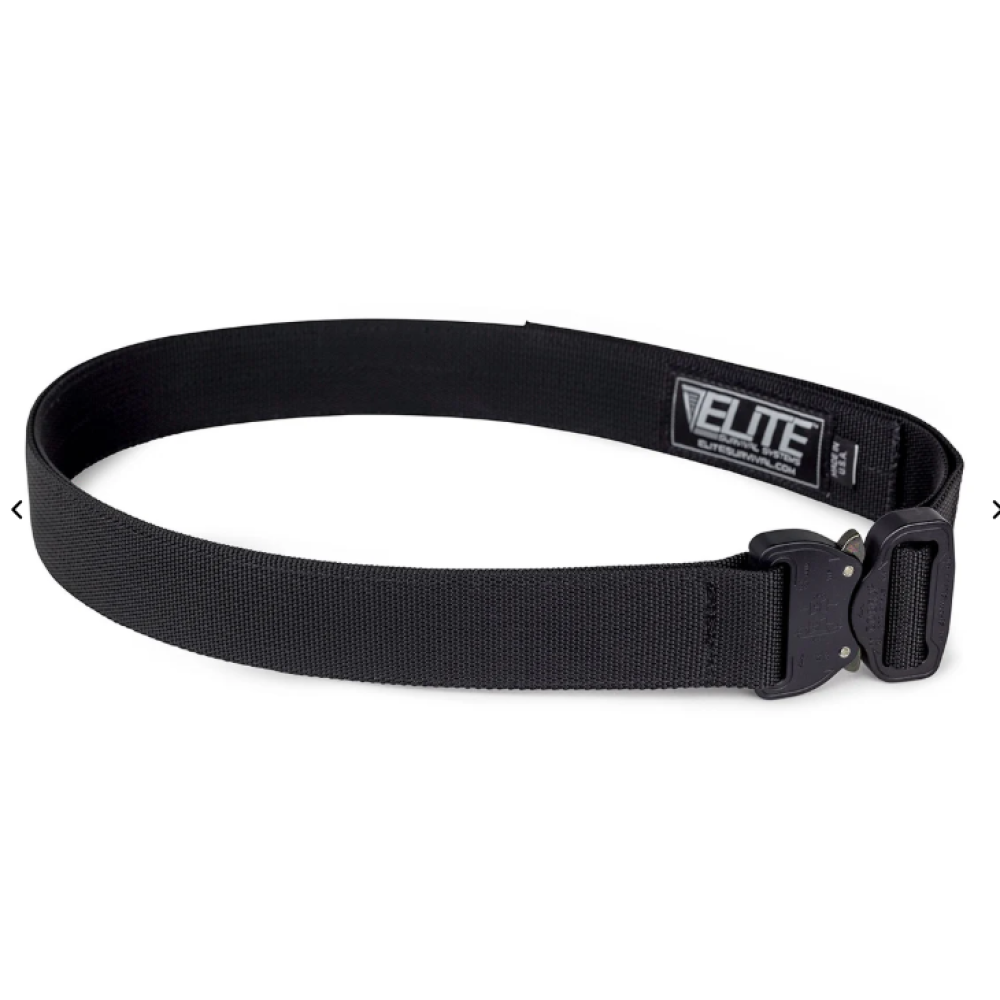 CO Shooters Belt with Cobra Buckle, Black, Extra Large
