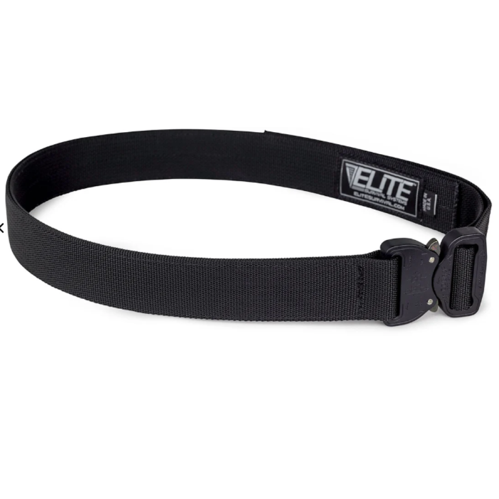 CO Shooters Belt with Cobra Buckle, Black, Large