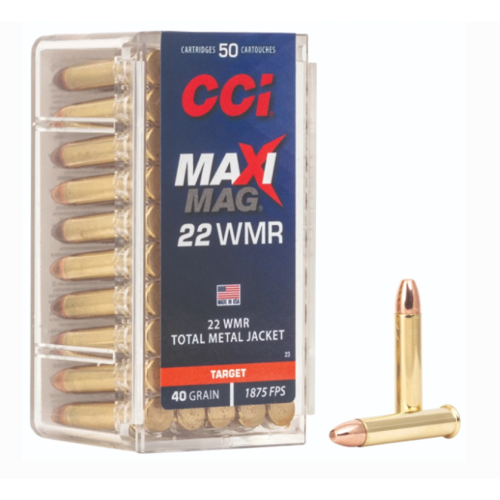 CCI Target/Plinking Maxi-Mag High Velocity 22 WMR 40GR TMJ