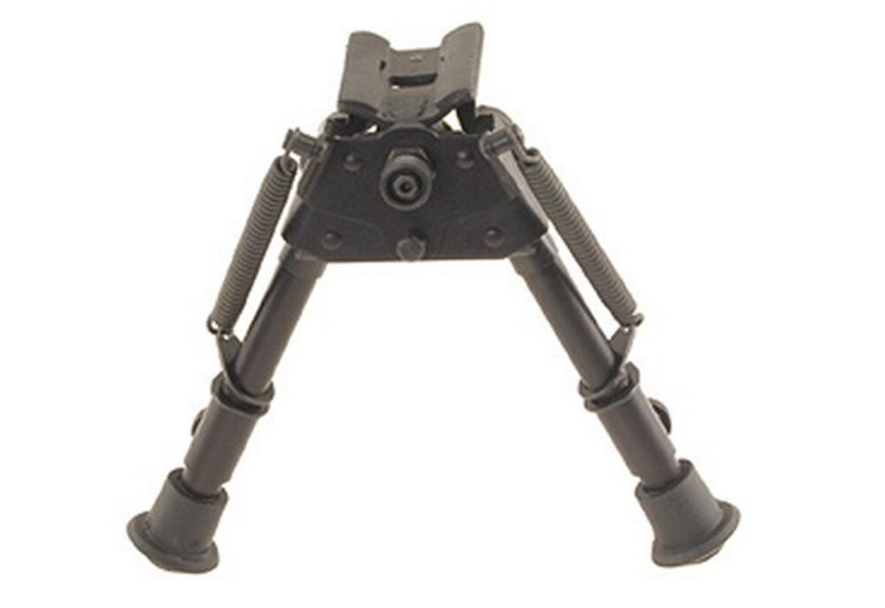 Harris Bipods BRS Swivel BR Swivel Stud, 6-9, Black Steel/Aluminum, Rubber Feet