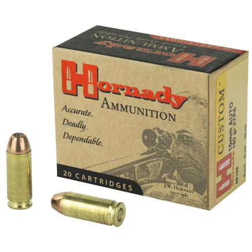 Hornady, Custom Ammunition, 10MM, 180 Grain, XTP